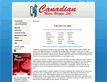 Tablet Screenshot of canadianwaterheaters.com